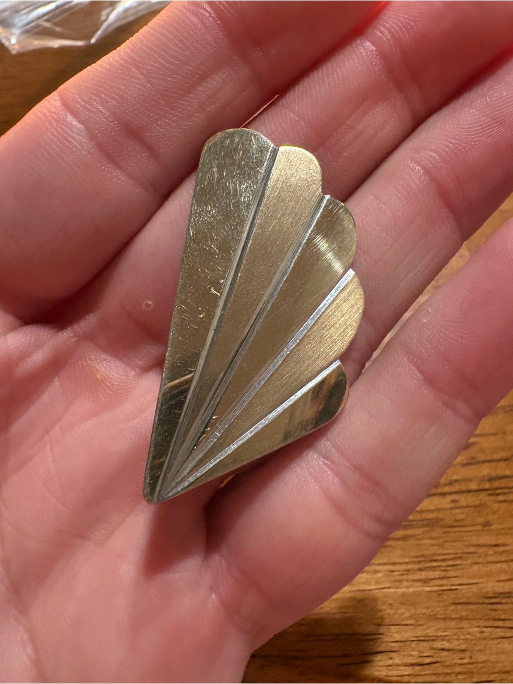 14k gold / sterling silver vintage pin